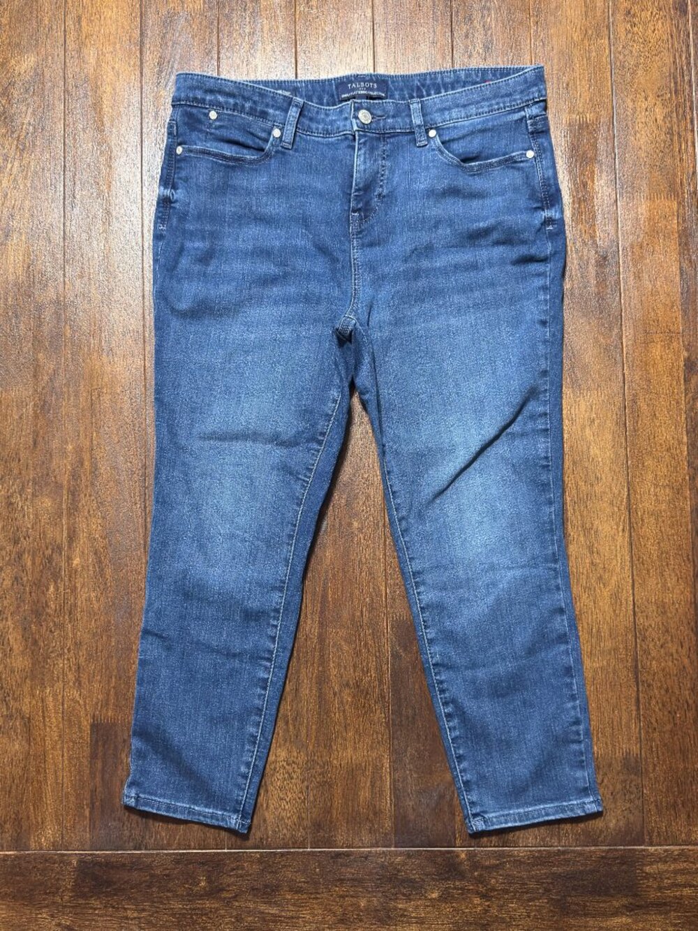 Talbots Simply Flattering Jegging Crop Jeans PK5784 Denim Womens Size 10P